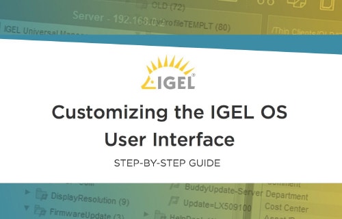 NEW! Customizing the IGEL OS User Interface