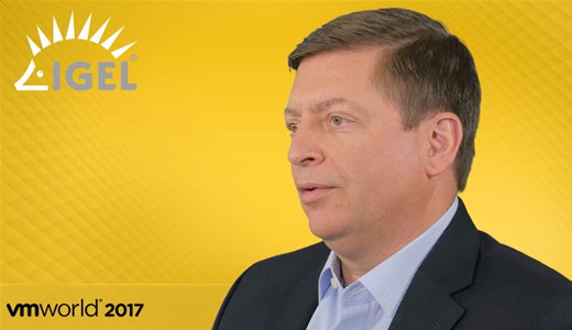 Brad Tompkins, IGEL VP of Sales at VMworld 2017