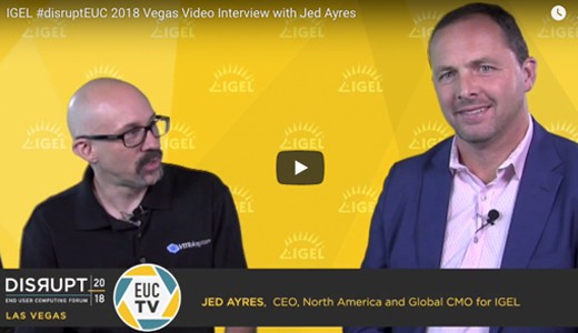 VMblog interview with Jed Ayres at Disrupt EUC Las Vegas 2018