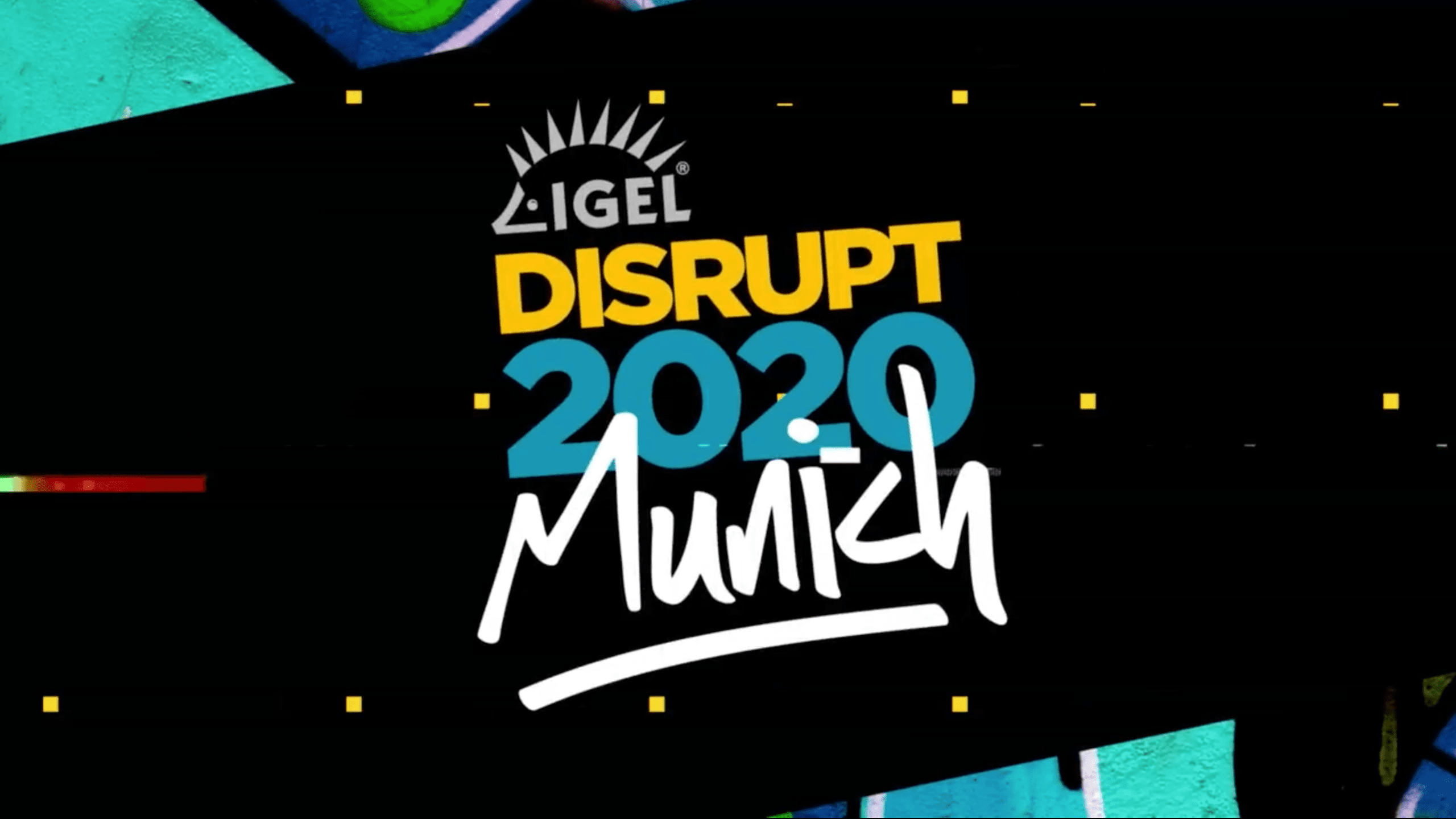 IGEL Disrupt 2020 Munich promo featuring Jed Ayres