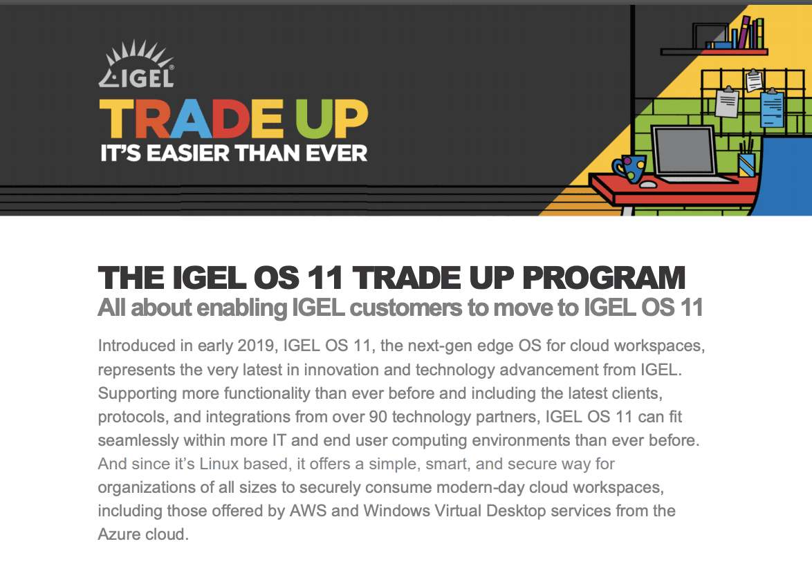 The IGEL OS 11 Trade Up Program