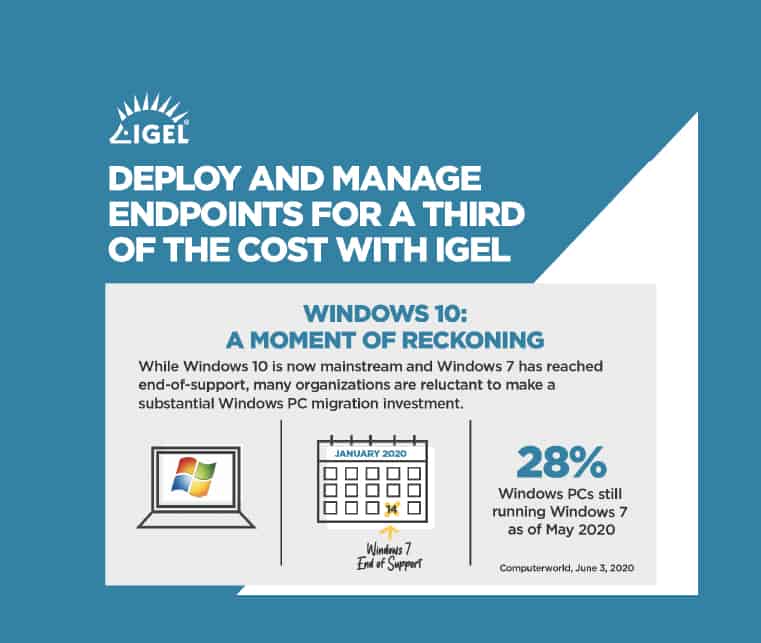 Deploy and Manage Endpoints for a Third of the Cost with IGEL